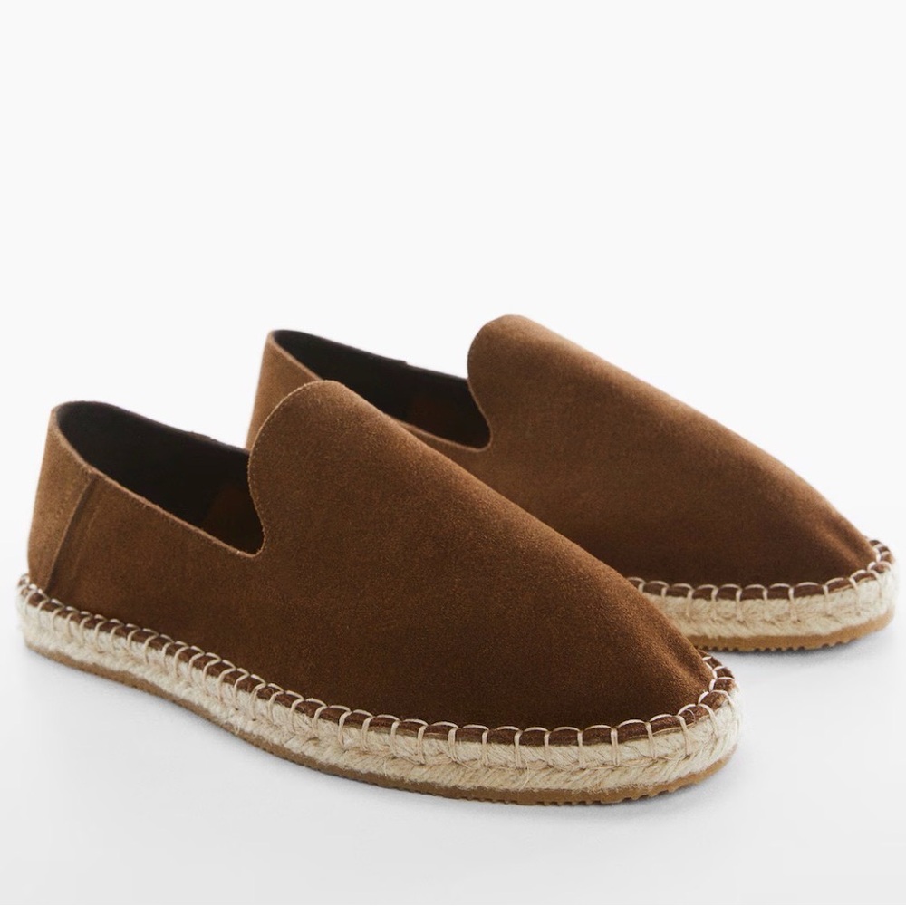 Mango Men's Brown Espadrilles NWT